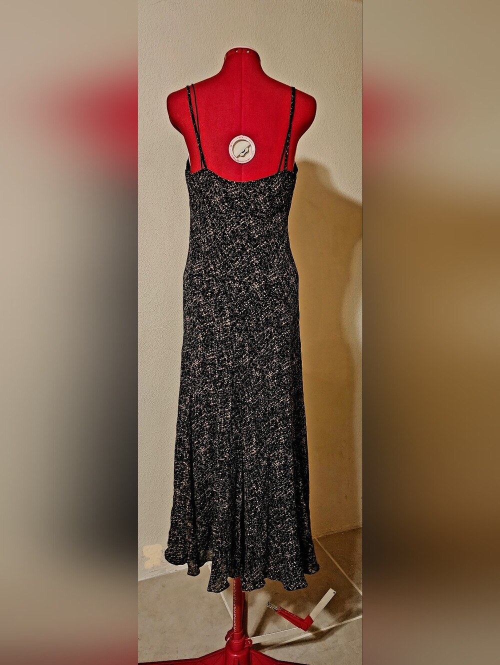 DKNY NWOT 94% Silk 2-Piece Midi Slip Dress Set Lace Sz 8 - Picture 3 of 6